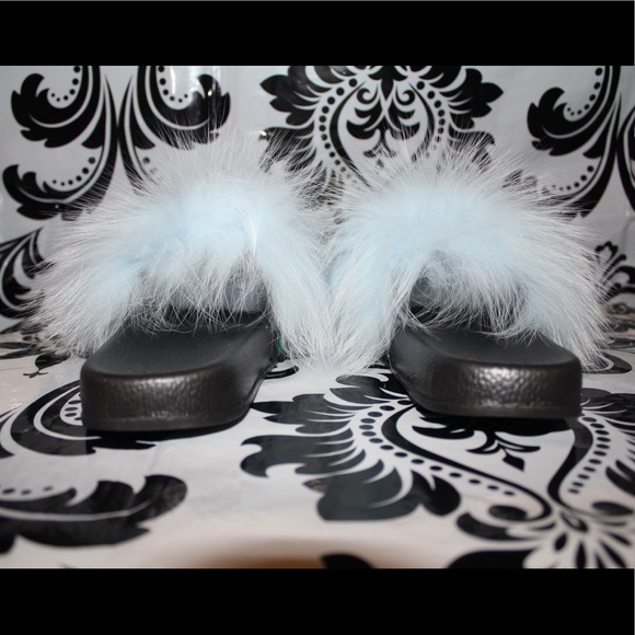 Fox Fur Slides for Toddlers - Picture 3 of 3